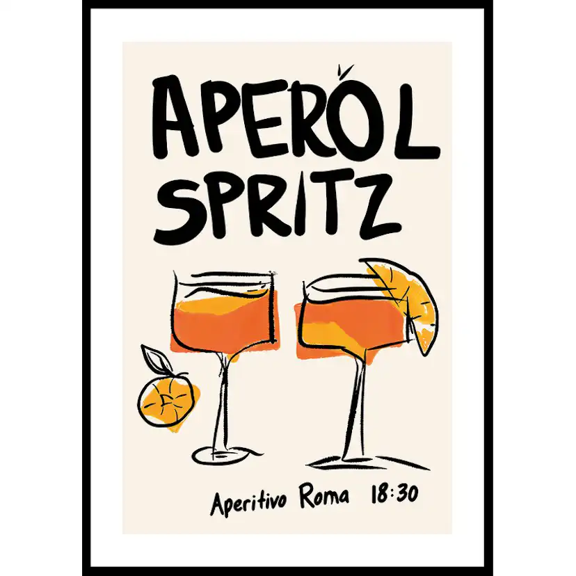Aperol Spritz Aperitivo Roma 50x70 50x70 cm