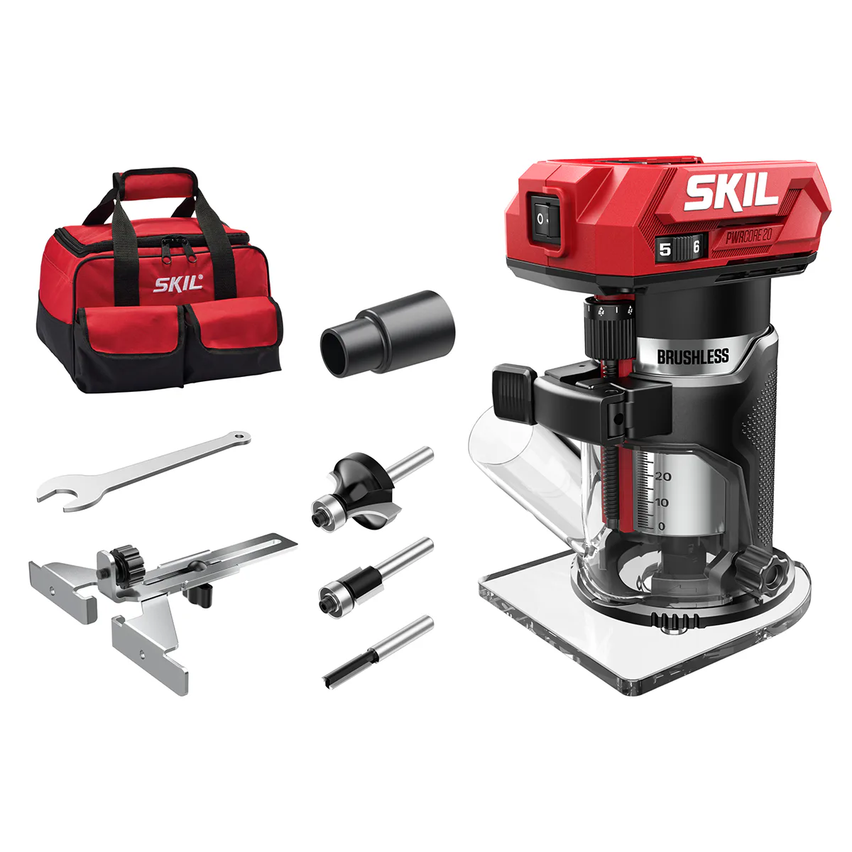 Handöverfräs SKIL 3170 FA Batteridriven Kolborstfri