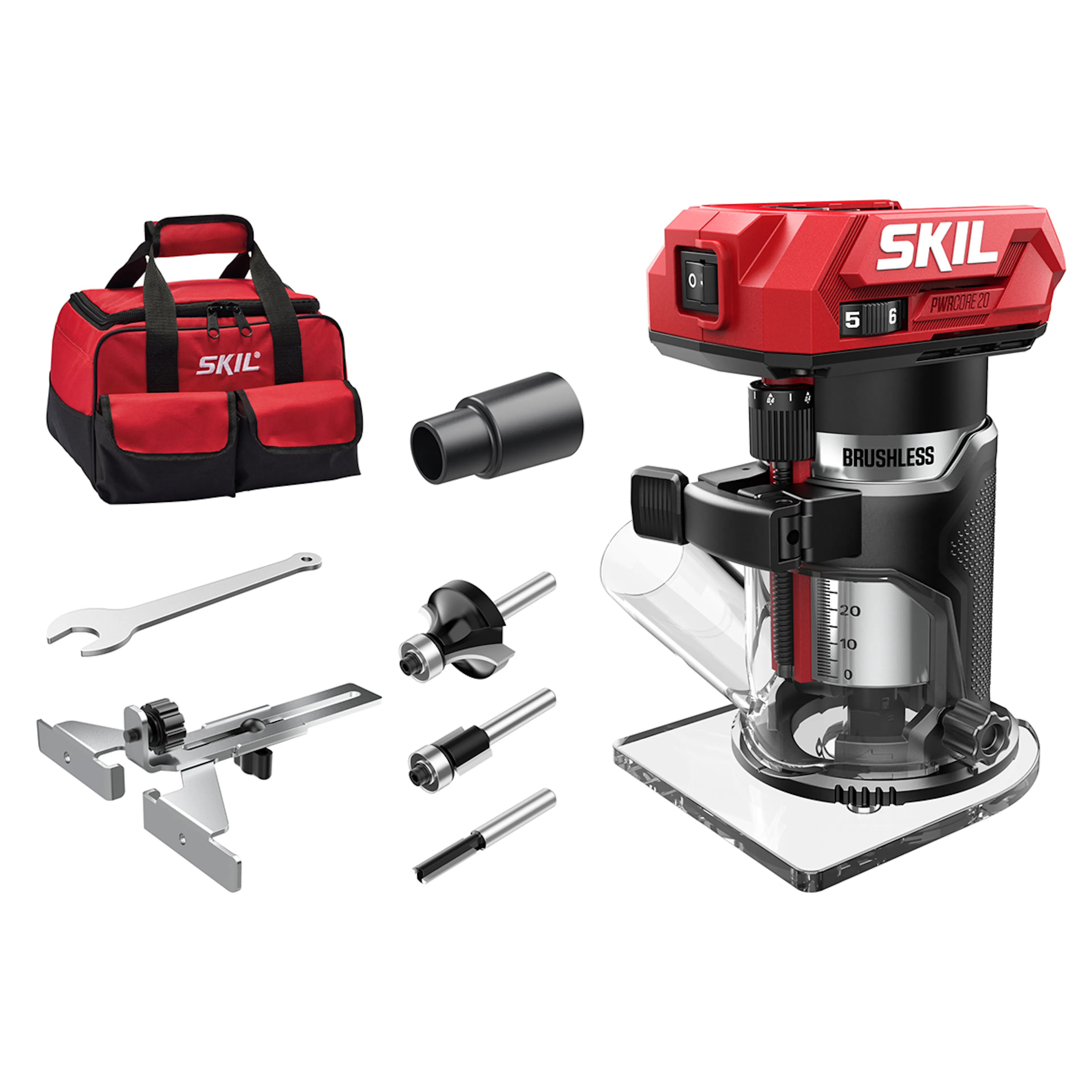 Handöverfräs SKIL 3170 FA Batteridriven Kolborstfri