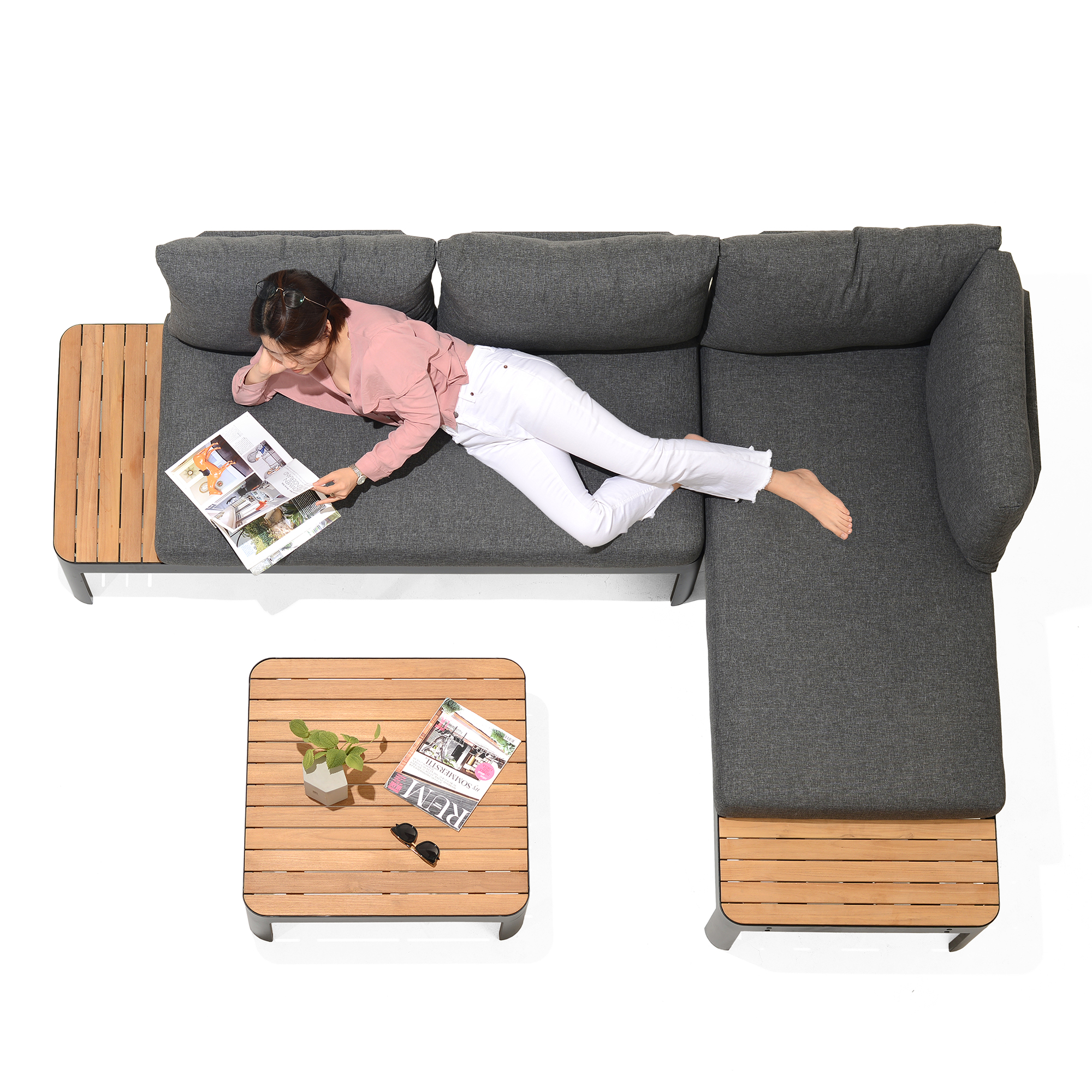 Loungegrupp LifestyleGarden Portals Dark Utomhus