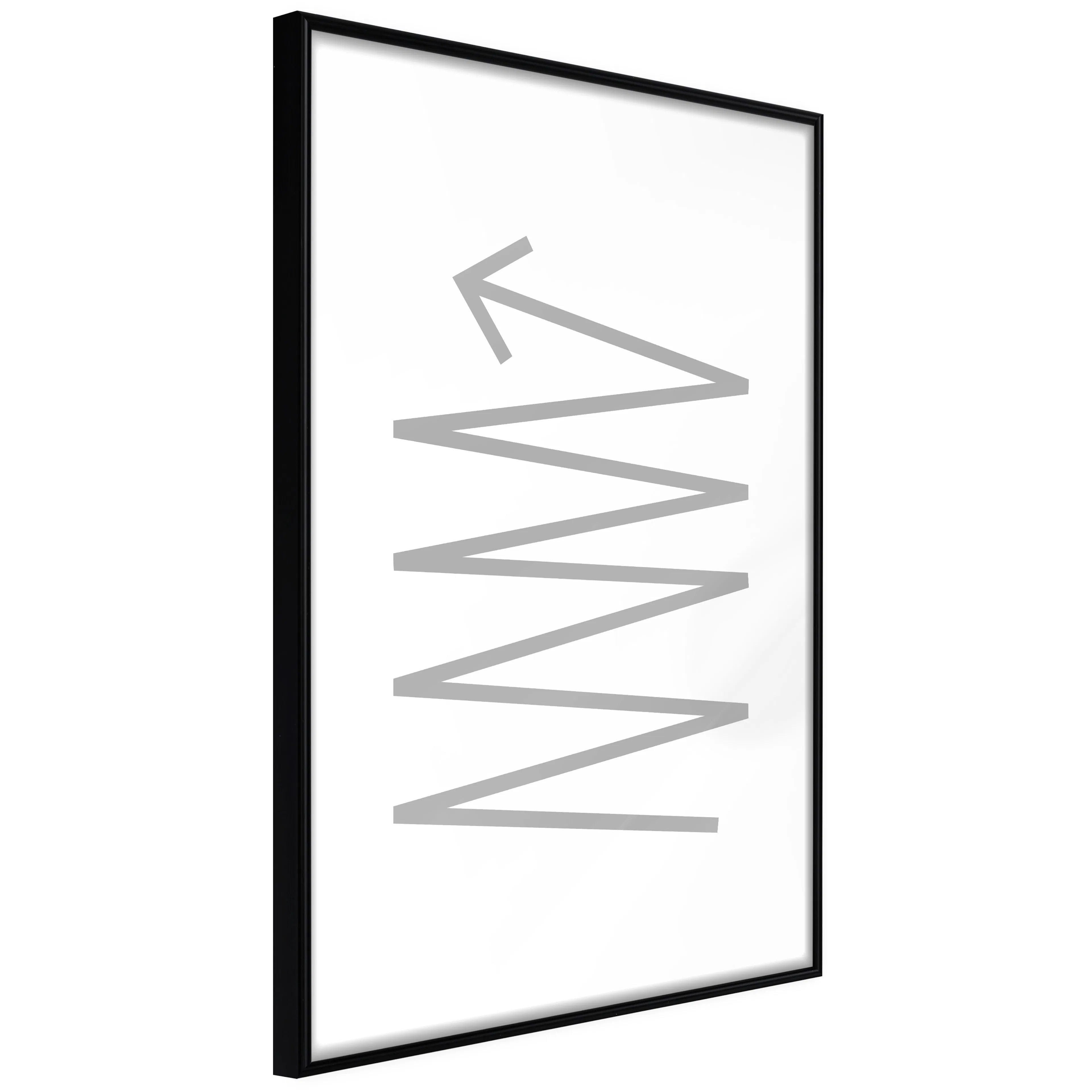 Affisch - Zigzag [Poster] 20x30 Svart ram, 20x30 cm