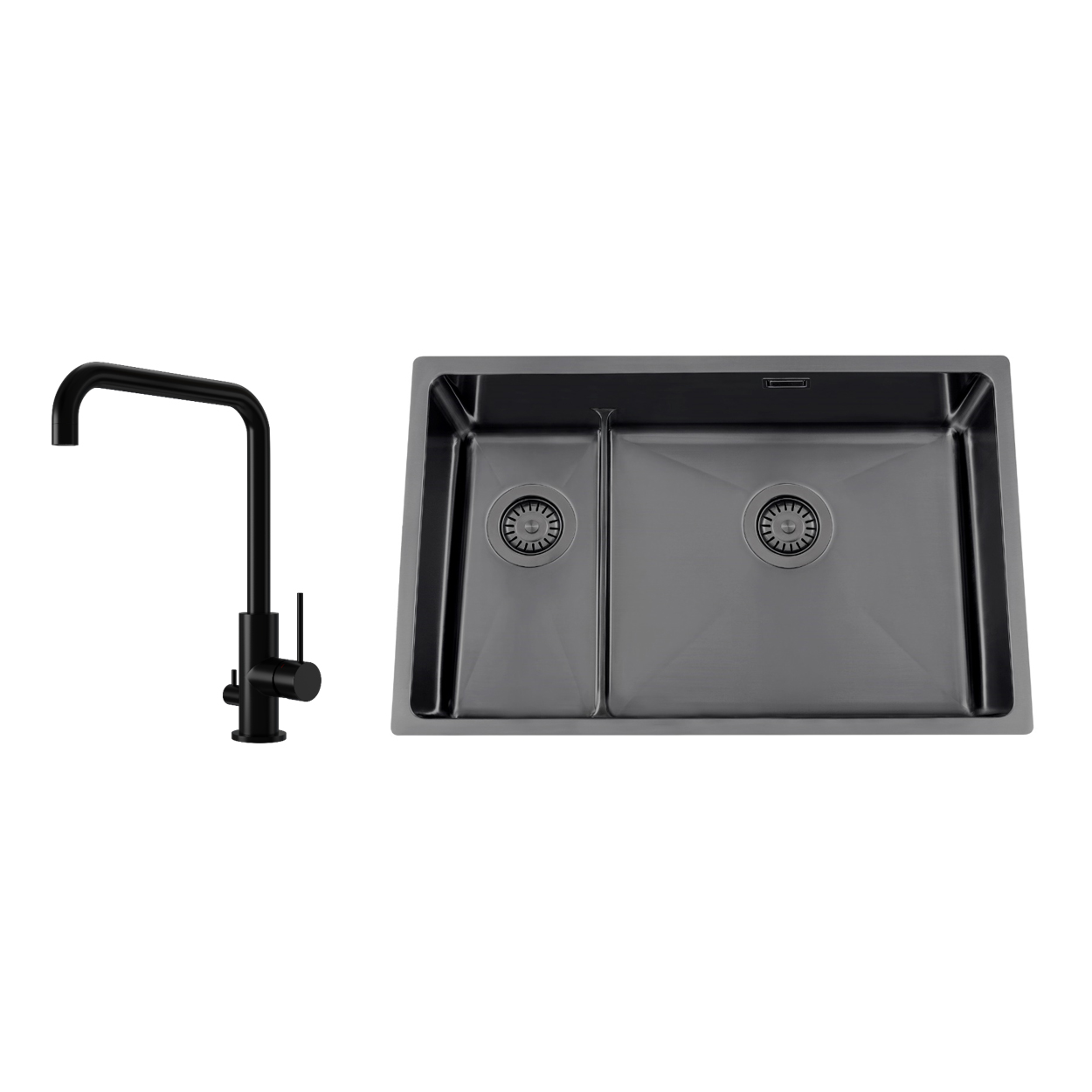 Diskho Nordic Tech Titan 73 KHX Nickel med Köksblandare Steel Mood D