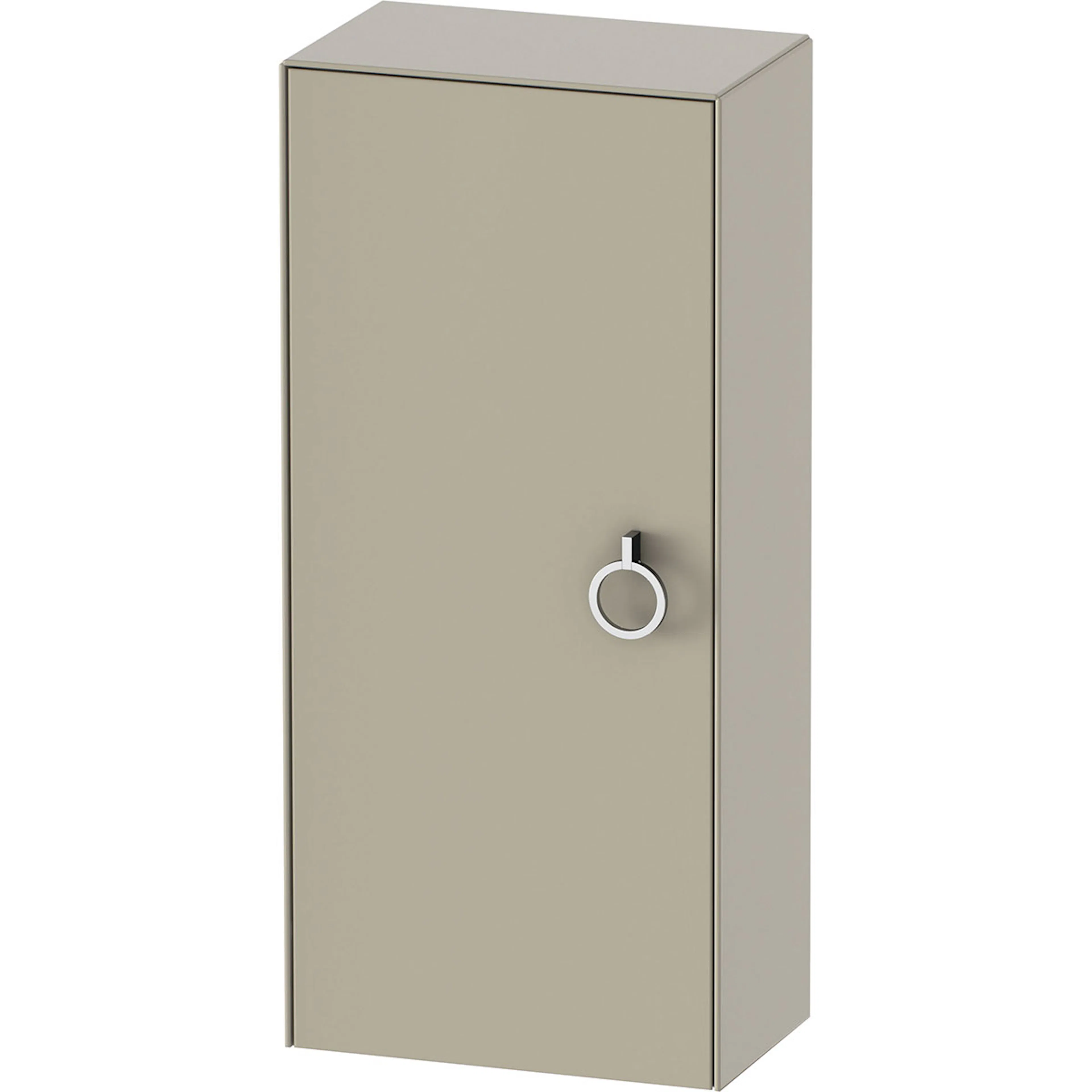 Halvhögt skåp Taupe Satin matt 400x240x880 mm Färg: Taupe, Yta: Satin Matt, Hägning: Vänster