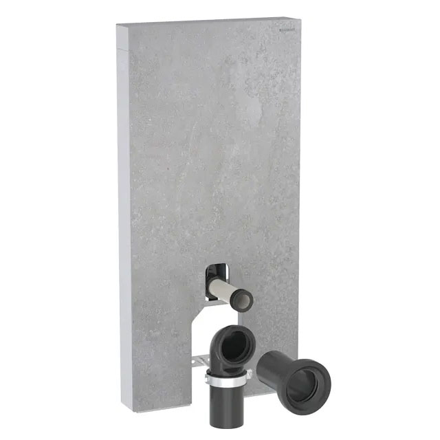 WC-Fixtur Geberit Monolith för  Back-to-wall Toalettstol 101 cmxBetongoptik/Stengods