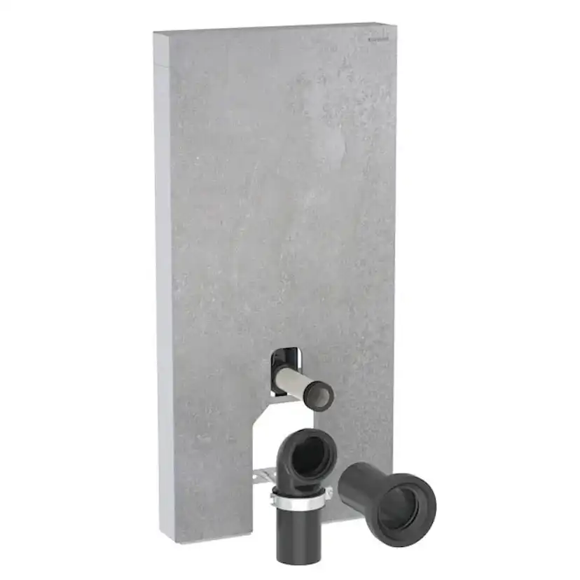 WC-Fixtur Geberit Monolith för Back-to-wall Toalettstol 101 cmxBetongoptik/Stengods