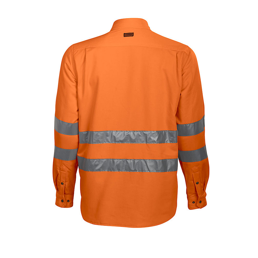 5156 Fodrad skjorta kl. 3 varsel, M, Orange Storlek:M Orange