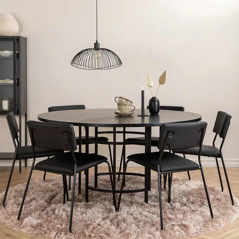 Matgrupp Venture Home Wien med 6 Kungshamn Stolar Konstläder