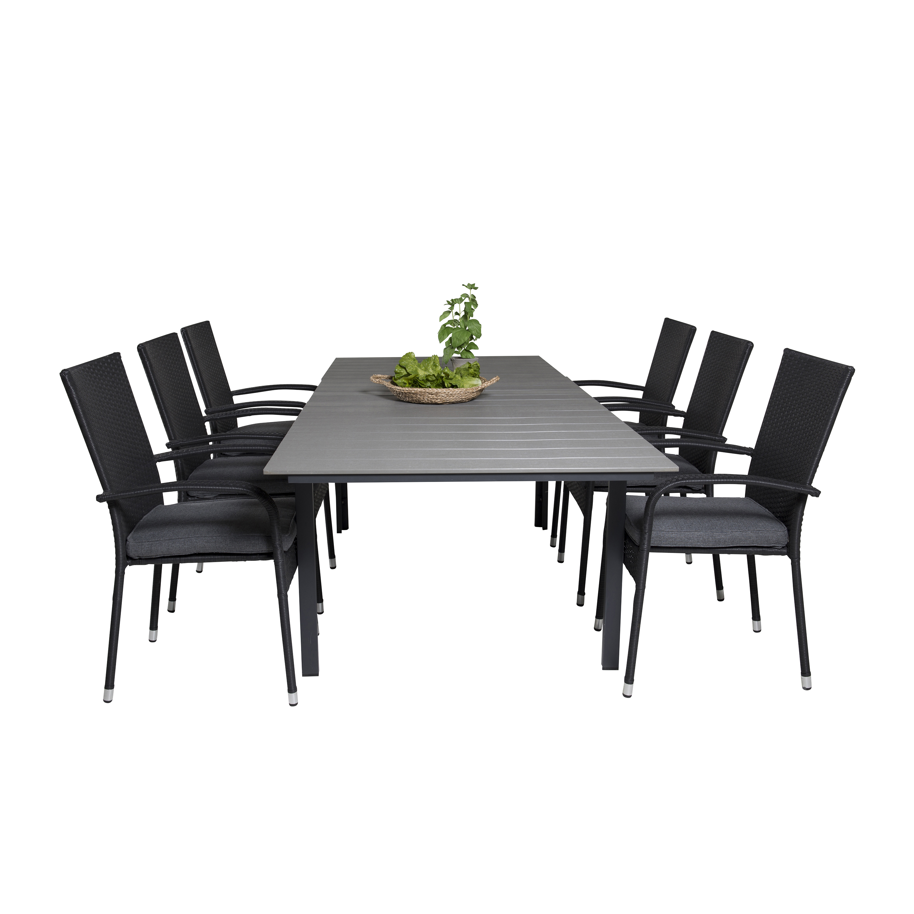 Matgrupp Venture Home Lova 160/240 med 6 Asta Stolar