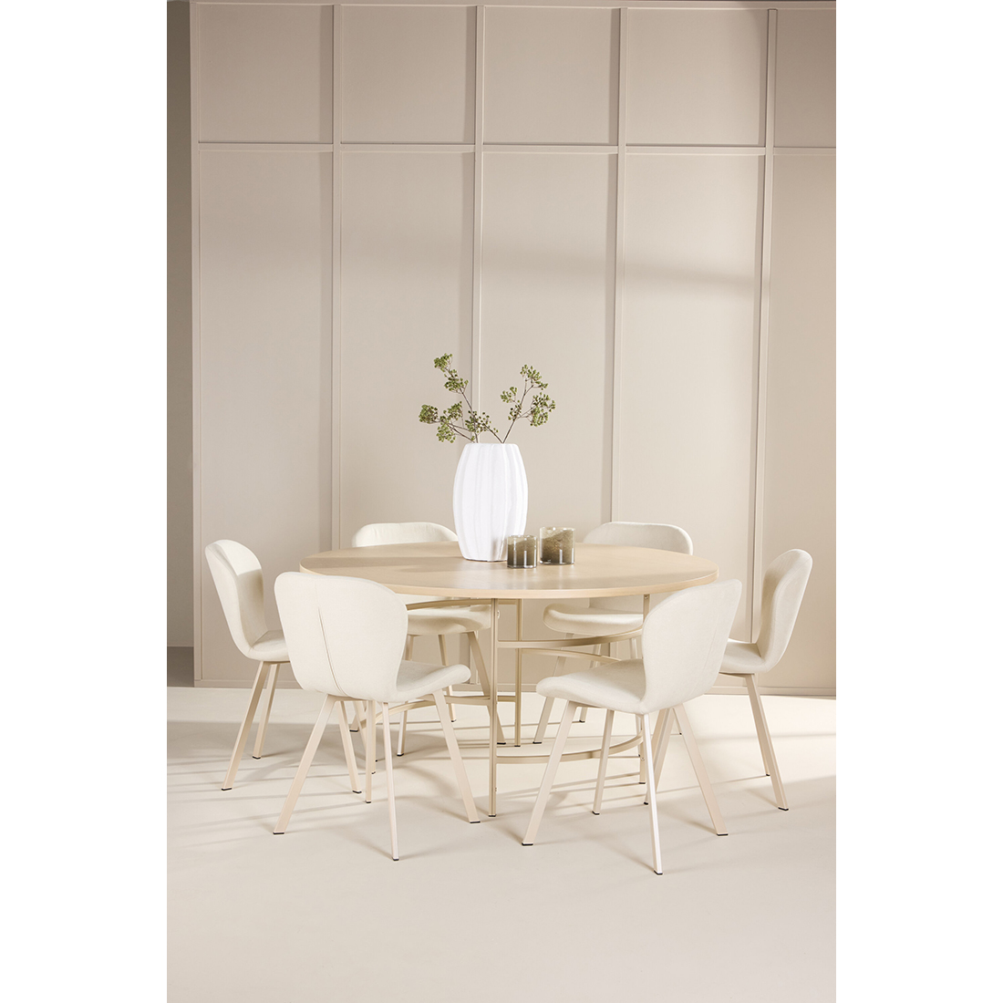 Matgrupp Venture Home Copenhagen Ø140 cm med 6st Lilja Matstolar