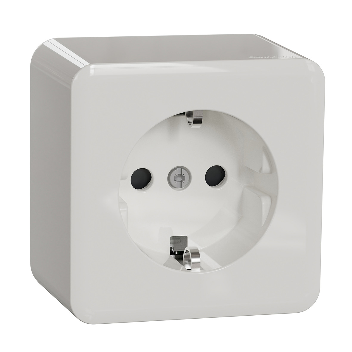 Vägguttag Schneider Electric Exxact 1-vägs Utanpåliggande