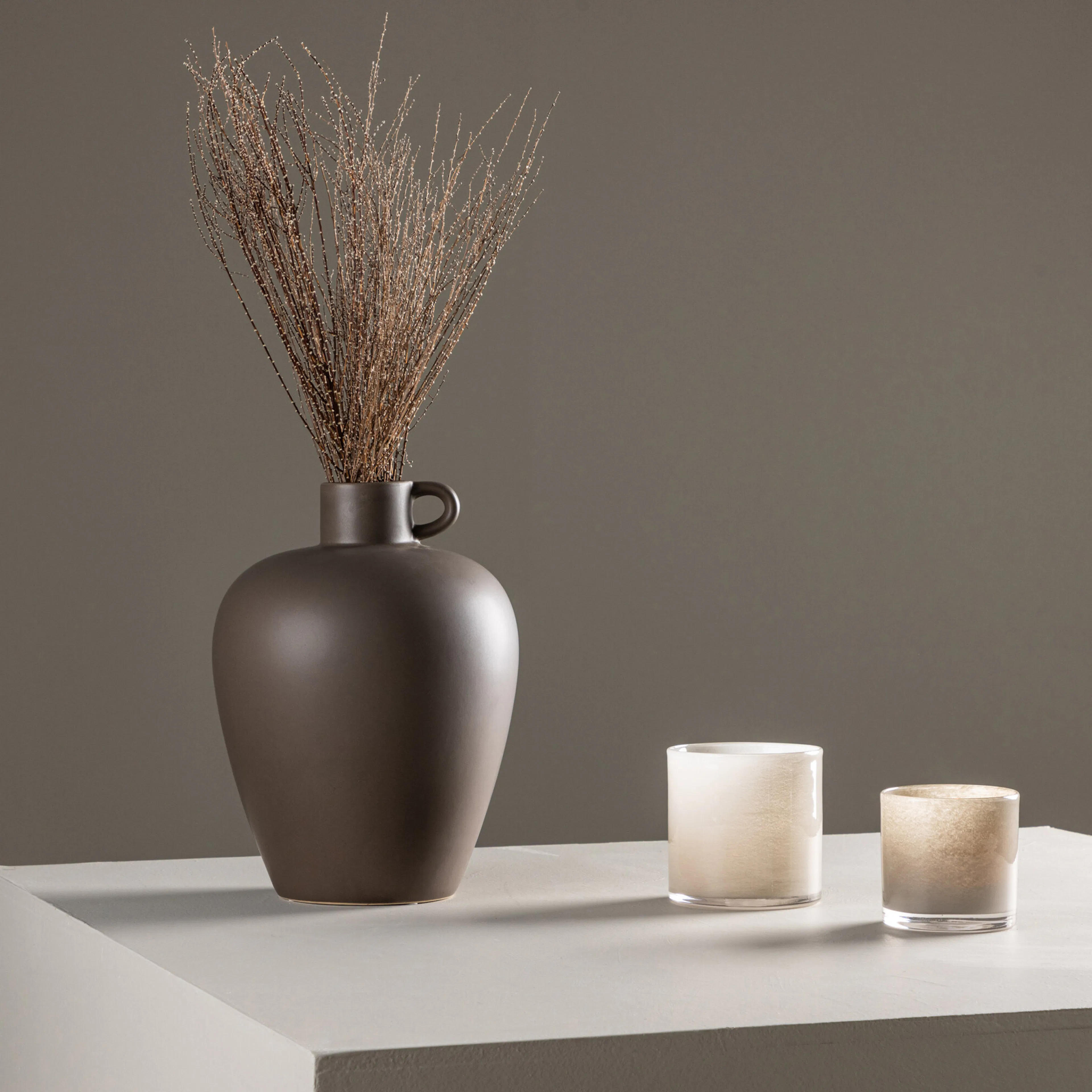 Cent Vase - Brown  -24*24*33cm Brun