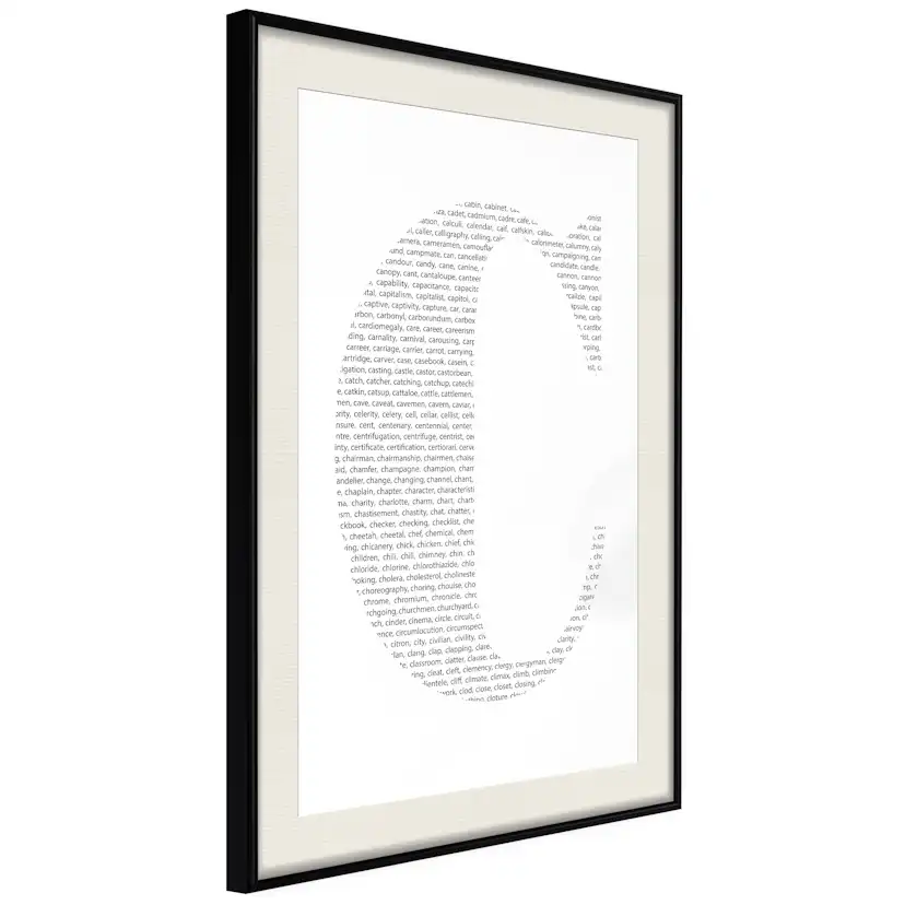 Poster Artgeist Affisch Letter C