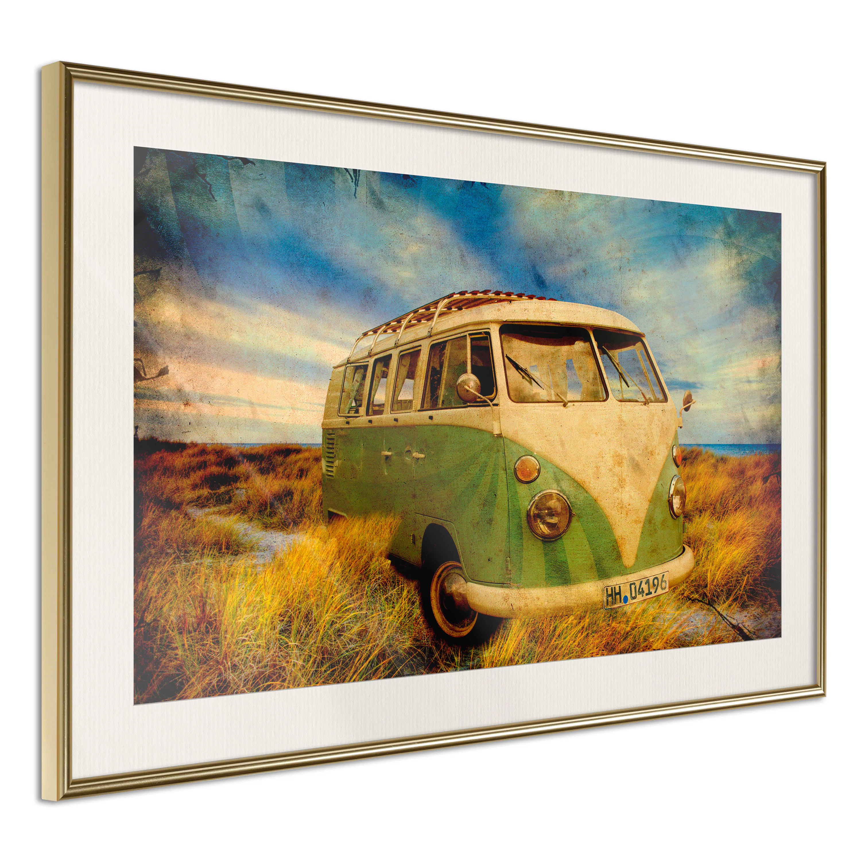 Poster Artgeist Affisch Retro Bus