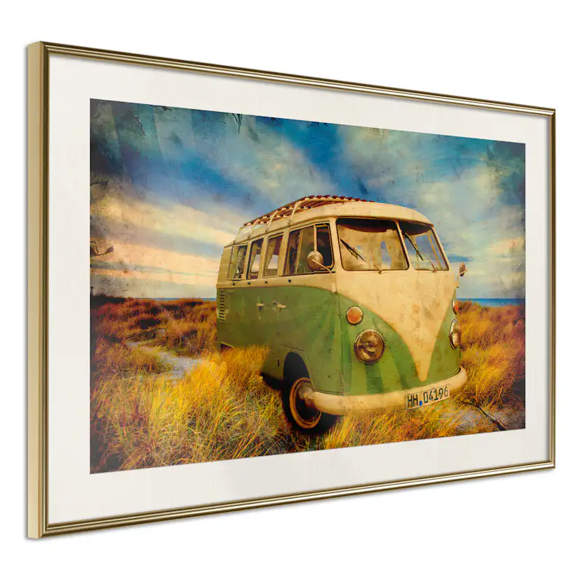 Poster Artgeist Affisch Retro Bus