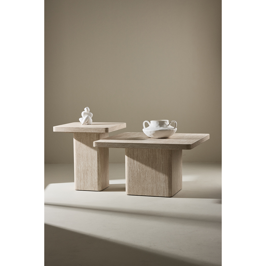 Soffbord Venture Home Qvart Set 80x80x46 cm & 50x50x56 cm