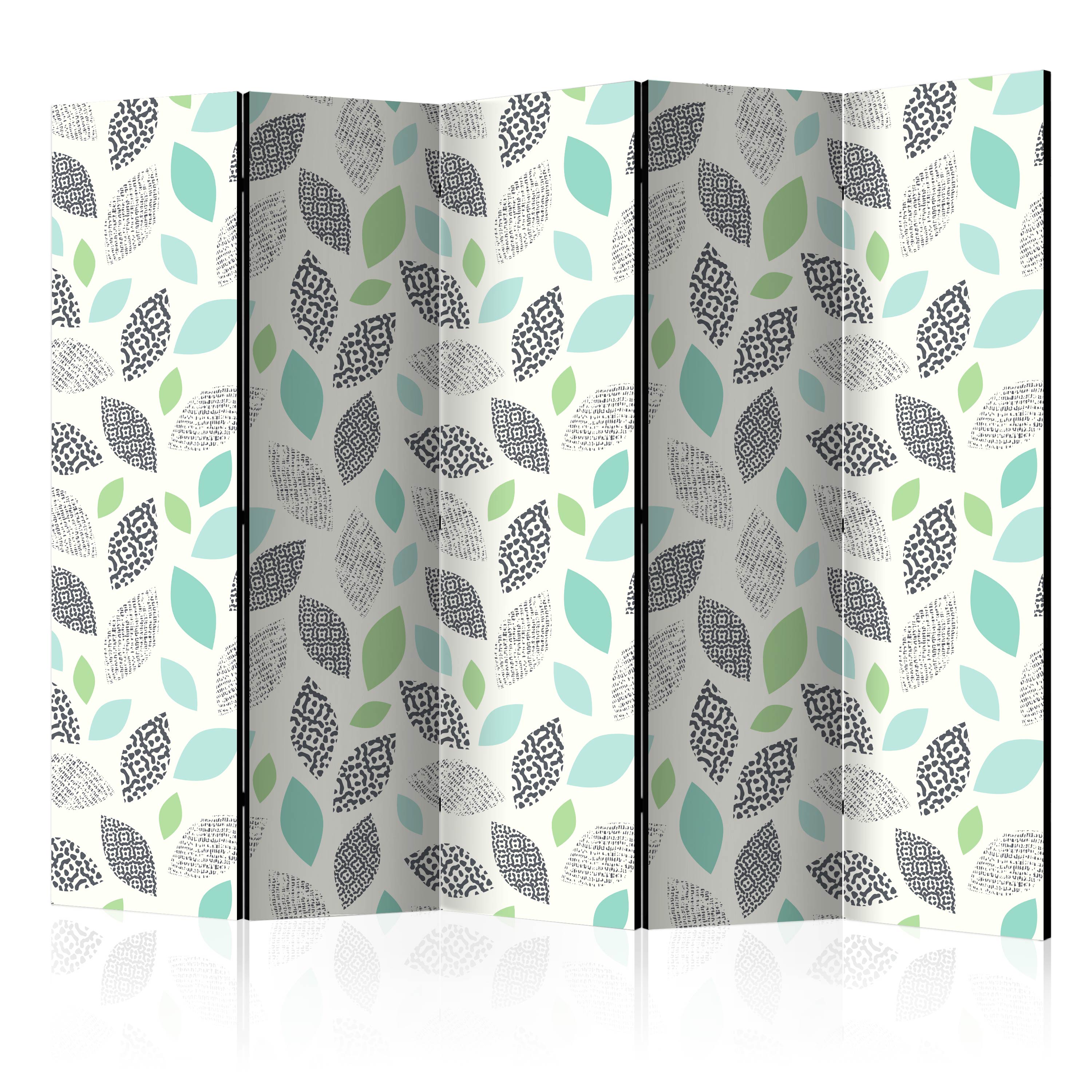 Rumsavdelare Skärmvägg Arkiio Patterned Leaves II 225x172 cm