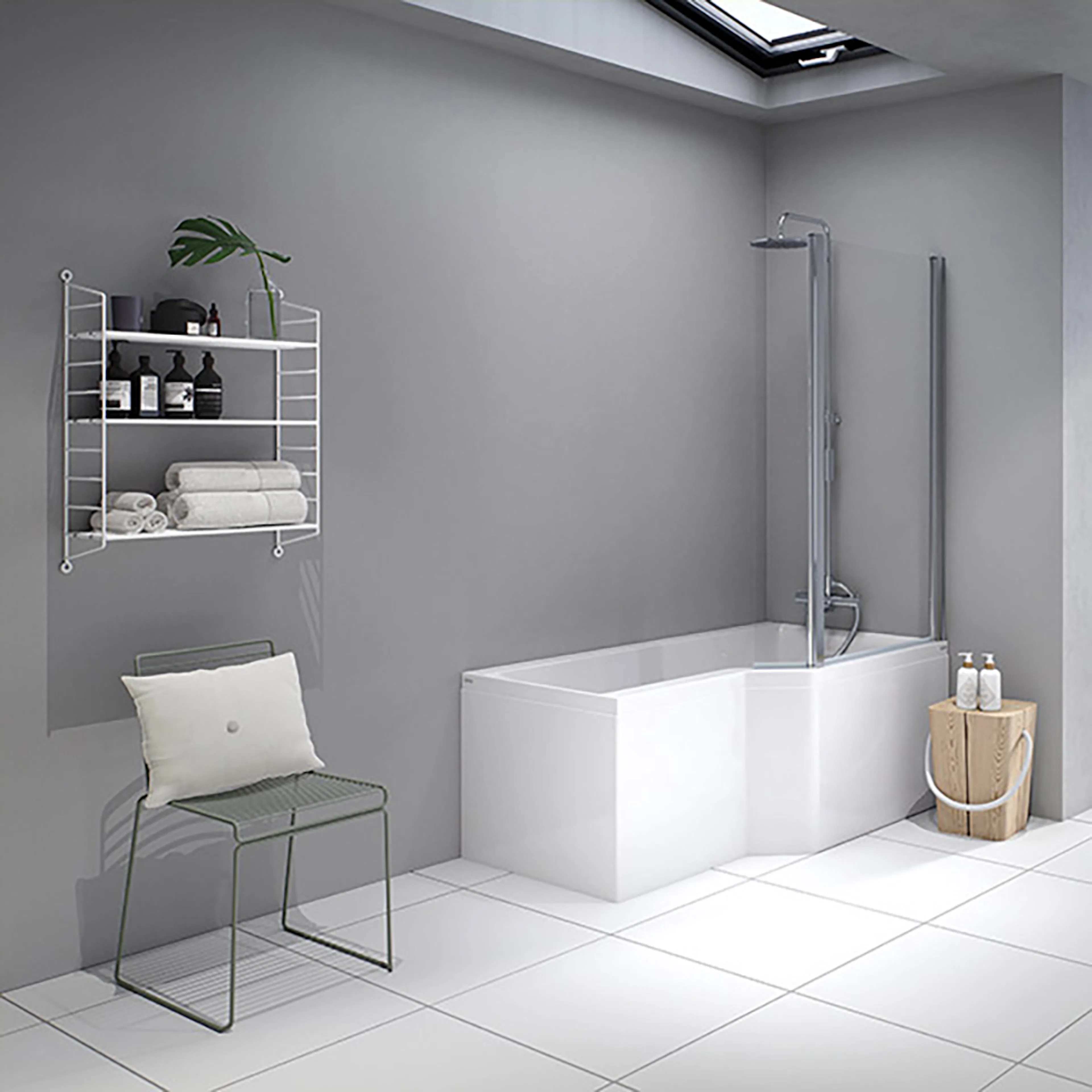 Urban Edge Showerbath1575x700/845mm Höger, Standard