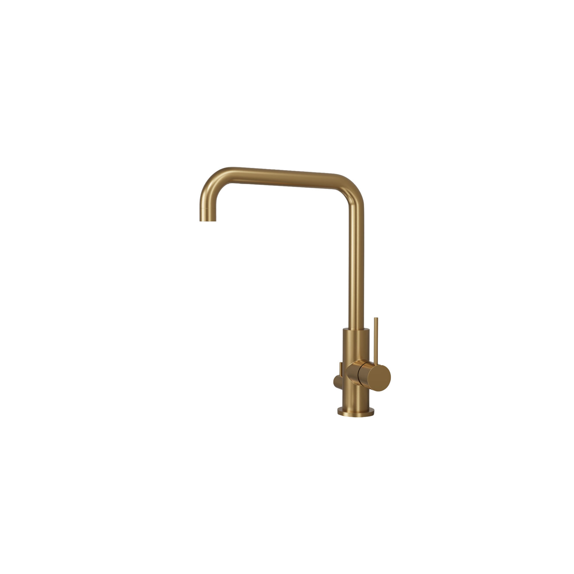 Diskho Stala Monarch-T50 med Köksblandare Scandtap Steel Mood DxGuld/Sand