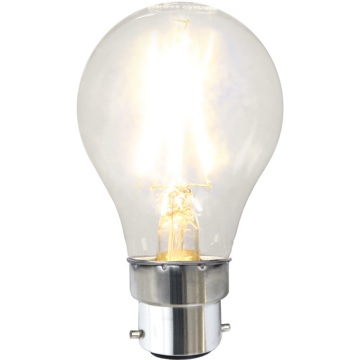 LED-lampa Star Trading Filament B22 A60 Klar 2W