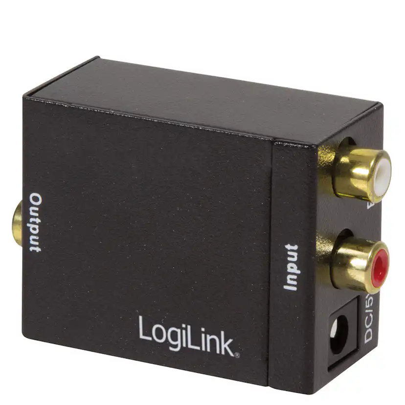 Analog till Digital Ljudomvandlare LogiLink Analog RCA till Digital Tos/Coax