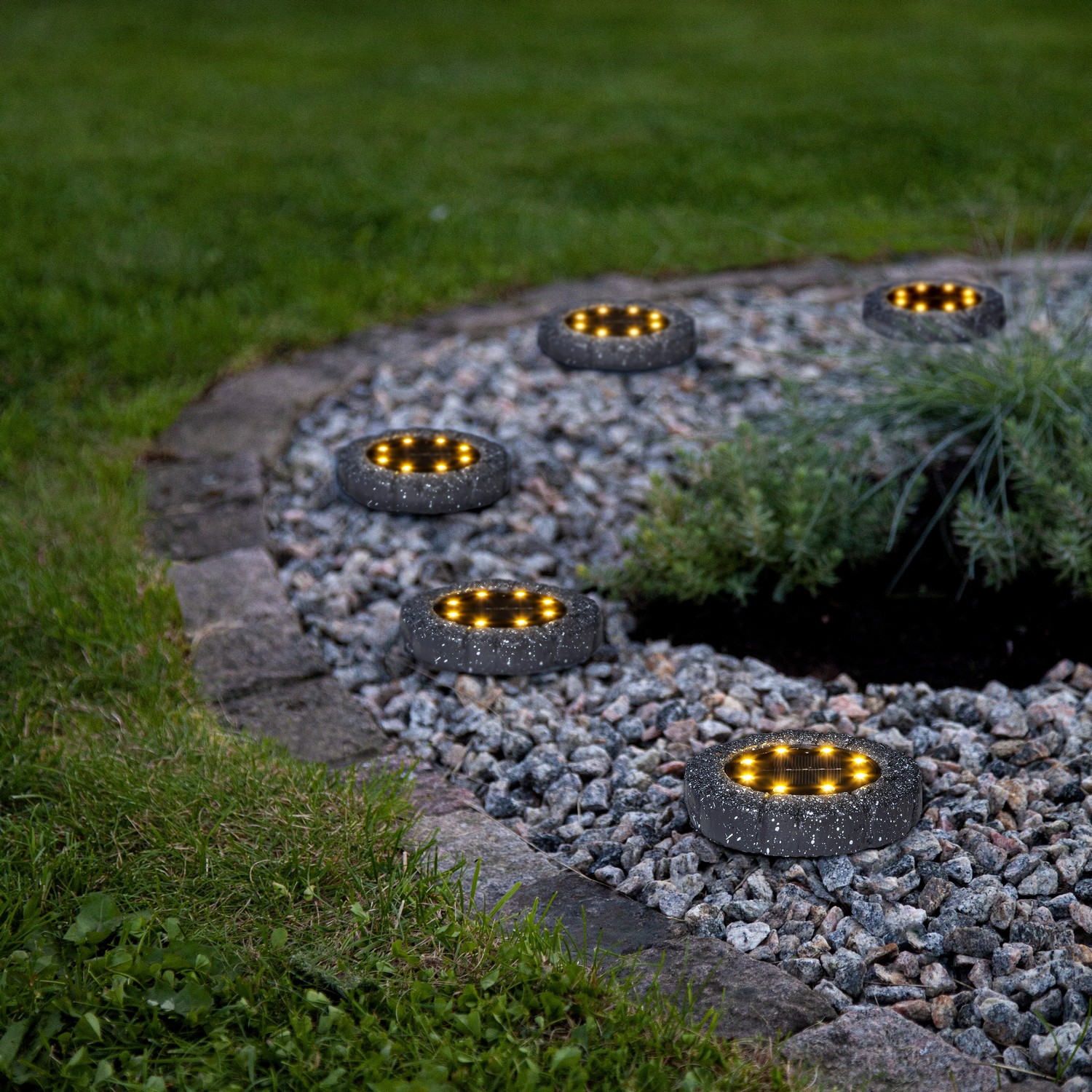 Solcells-Spotlight Star Trading 2-p Lawnlight