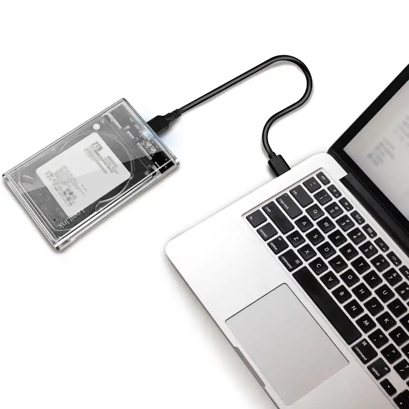 Hårdiskkabinett LogiLink 2,5 tum USB 3.0 Skruvfri Design