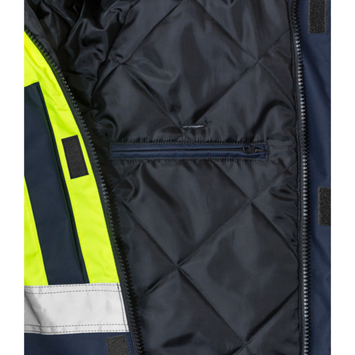 Varsel Airtech® Vinterjacka 4035 GTT, klass 3 Storlek: S, Varselgul/Marinblå