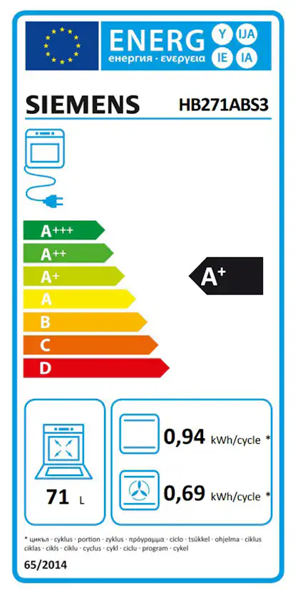 Ugn- och Hällpaket Siemens HB271ABS3 + ED651HSC1E