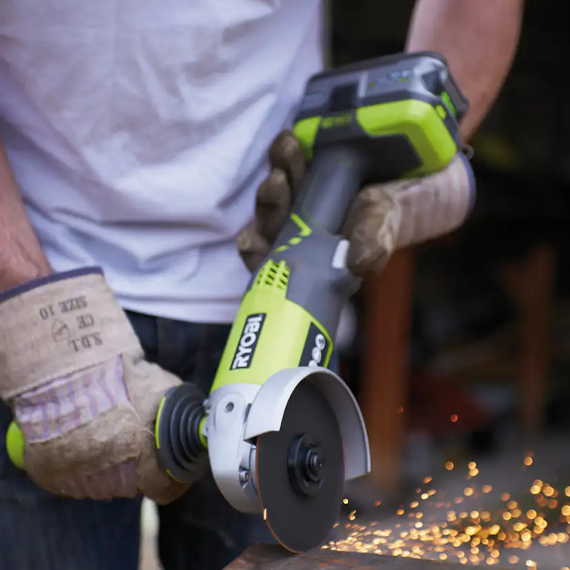 Vinkelslip RYOBI ONE+ RA18AG-0 18V 7500rpm 115mm utan batteri & laddare