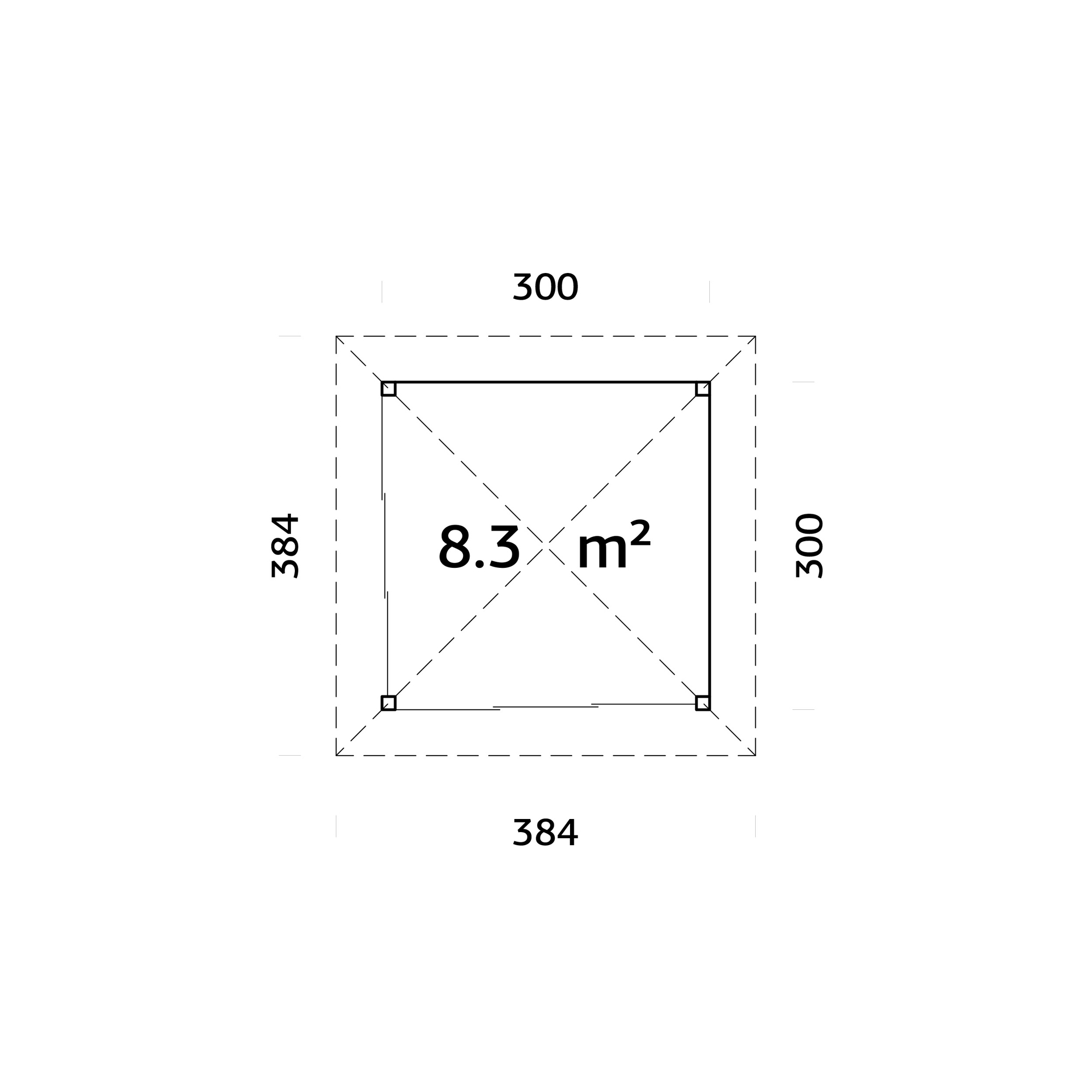 Uterum Palmako Bianca 8,3 m2 Set 201 Slide