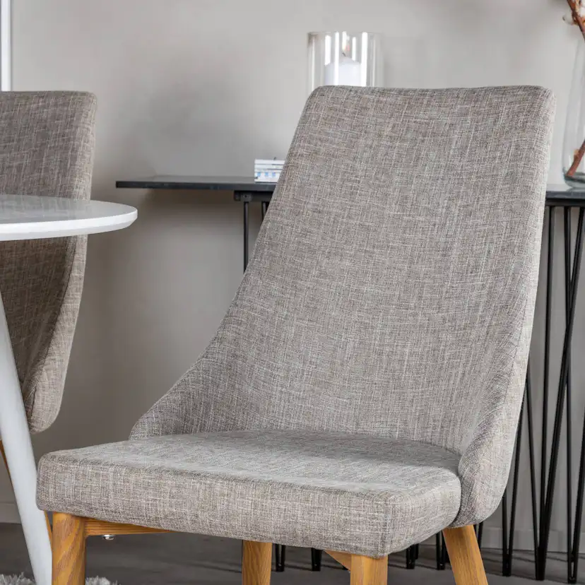 Matgrupp Basic Home Ridones Runt100 cm med 4 Ludvig Matstol