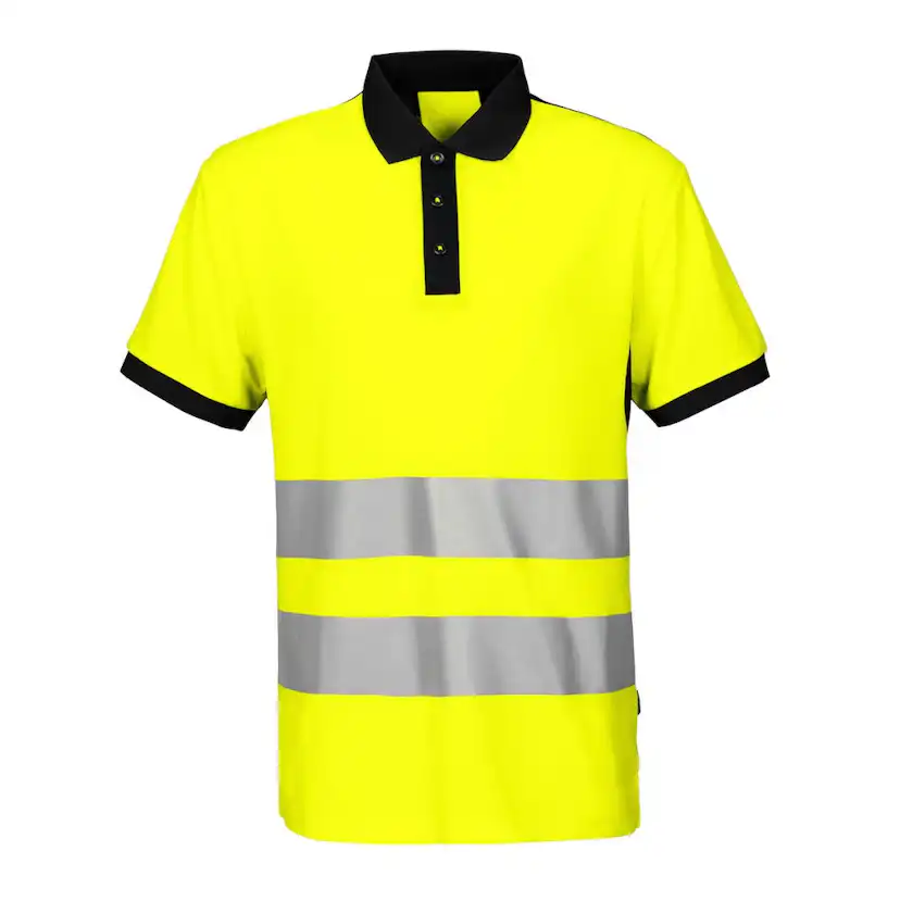 6008 Piké HV Klass 2 Gul/Svart 4XL Storlek: 4XL Gul/Svart