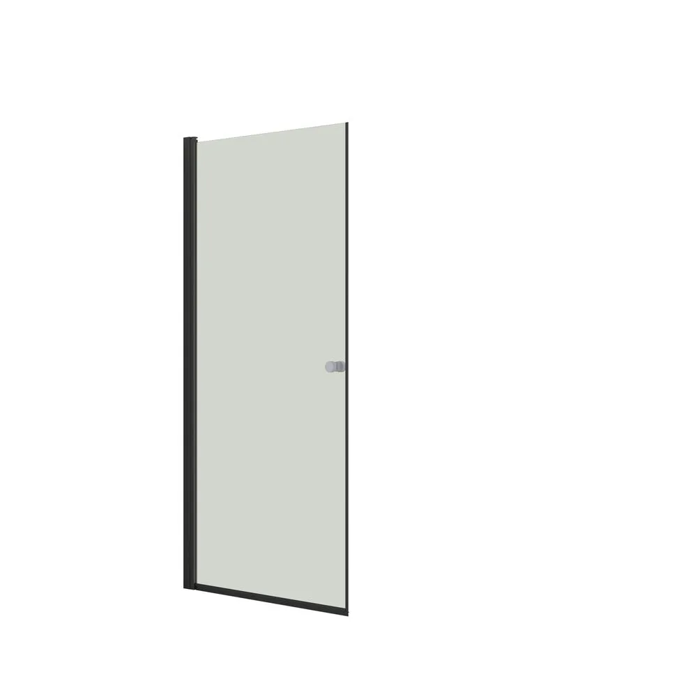 Slagdörr H:200*97-99 cm svart/klarglas Klarglas, 990 mm, Svart