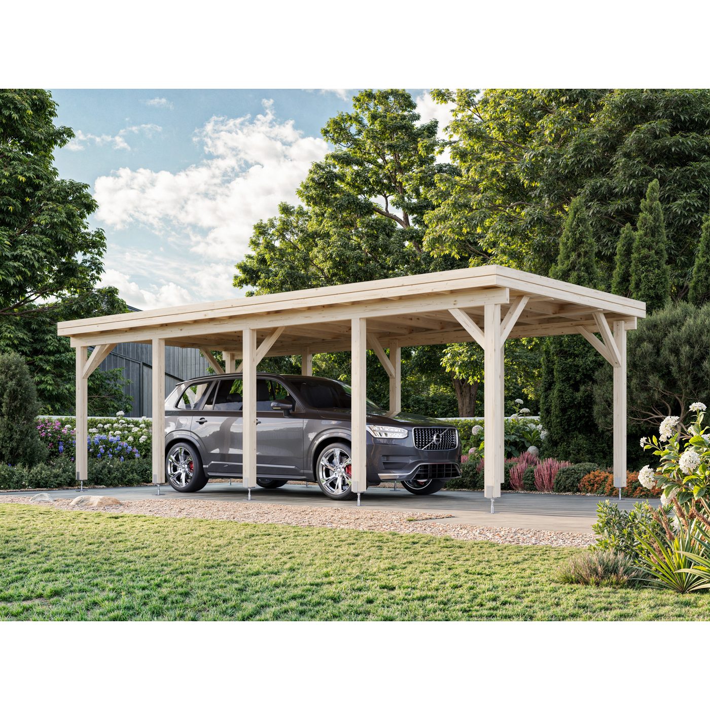 Carport Karl 23,1 m2 Obehandlad
