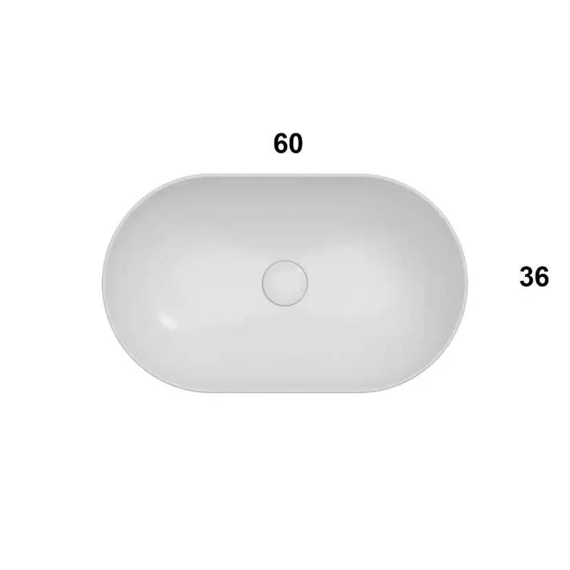 Tvättställ Globo T-Edge Ovalt