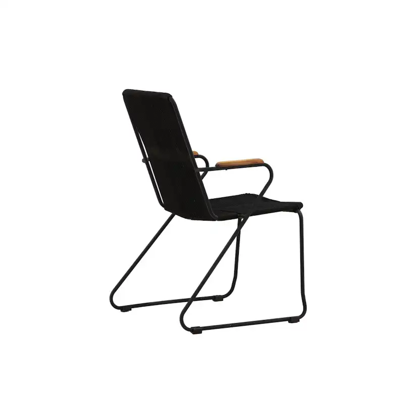 Bois Diningchair Aluminium - Black / Svart