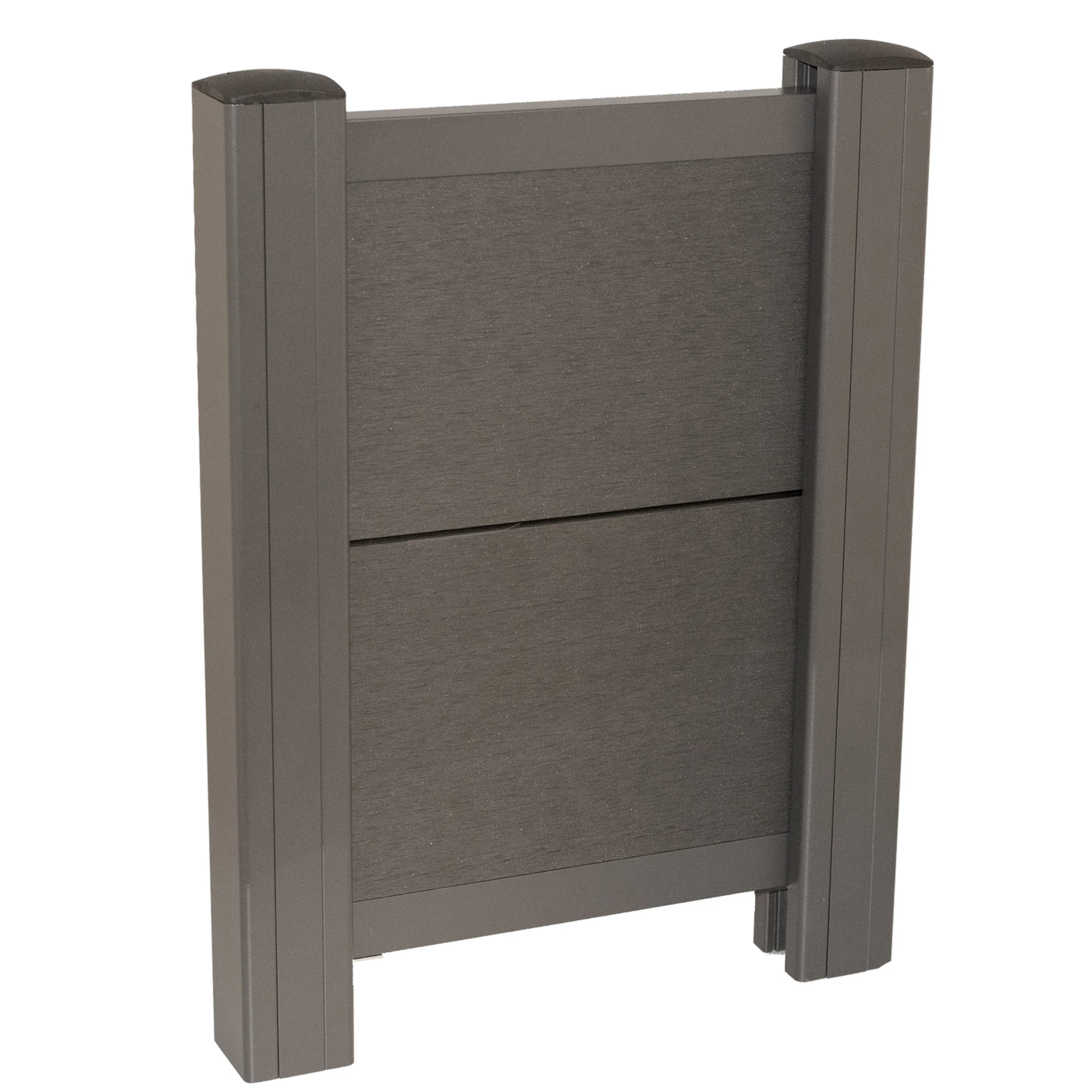 Komposit spontad borstat staketset 1 modul, 160,3 cm höjd Antal Moduler: 1