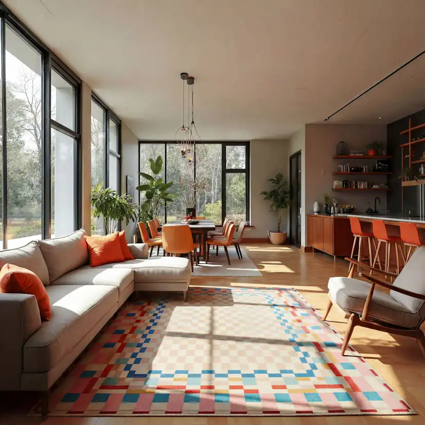 Rektangulär Matta Flair Rugs Checkered Border