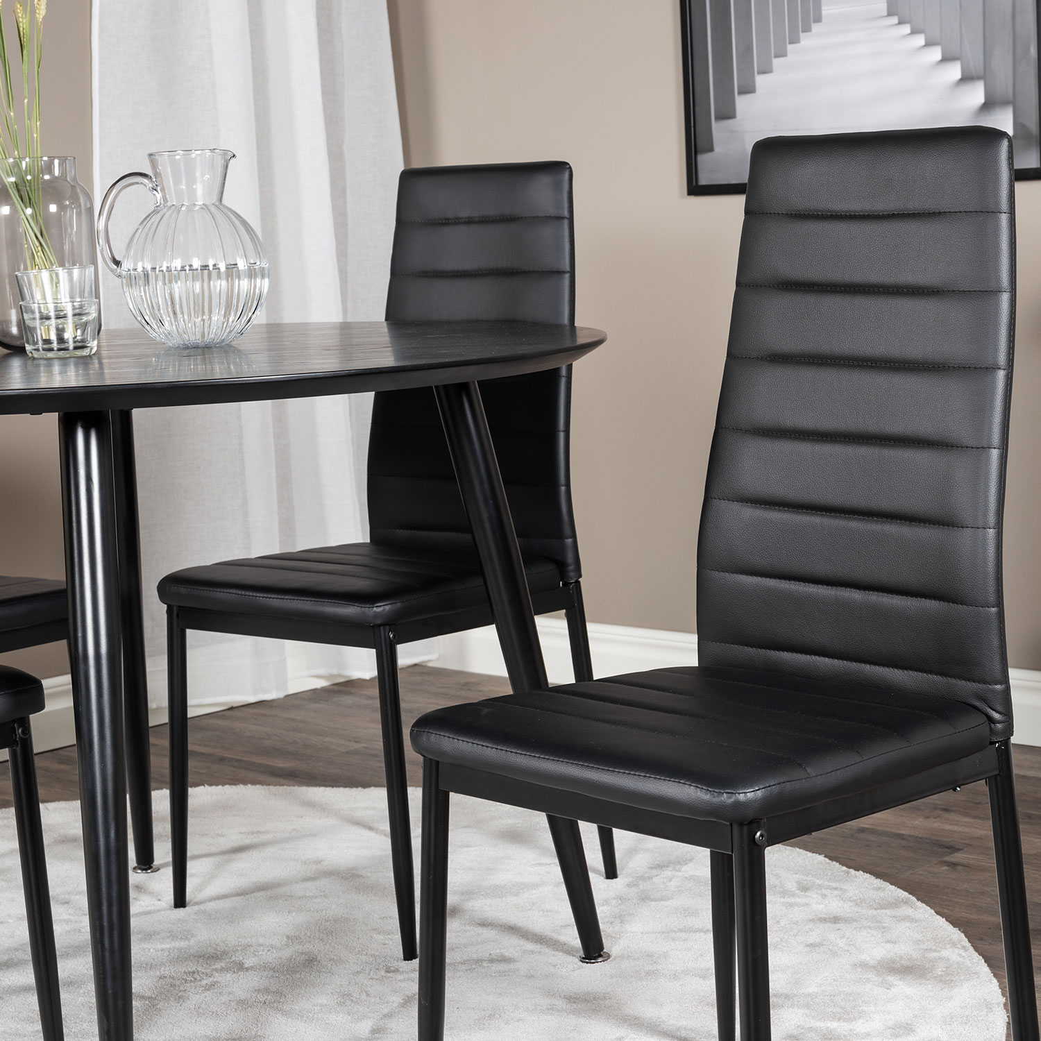 Matgrupp Venture Home Dipp med 4 Slim High stolar