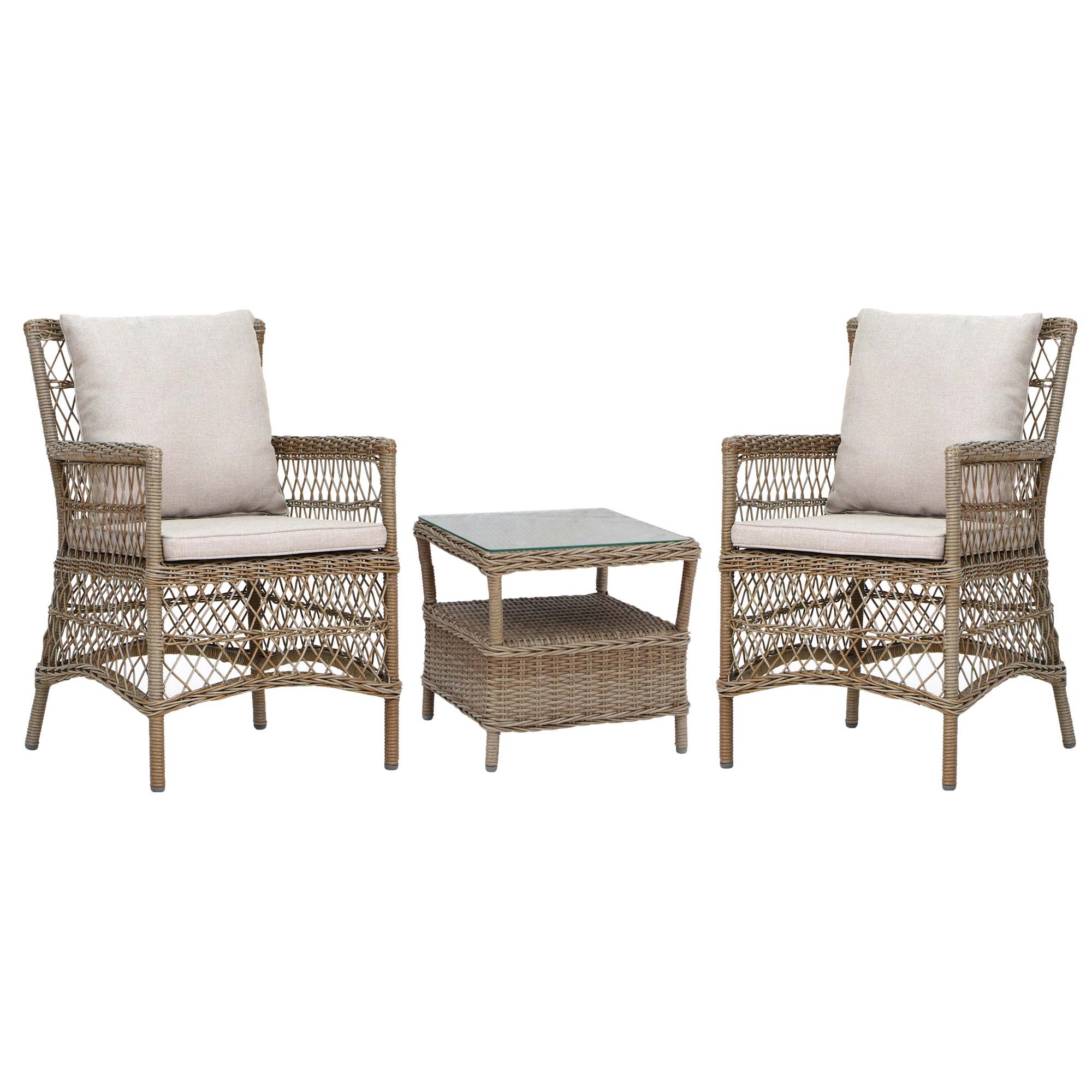 Trädgårdsfåtölj Baltic Garden Aruba 2-pack