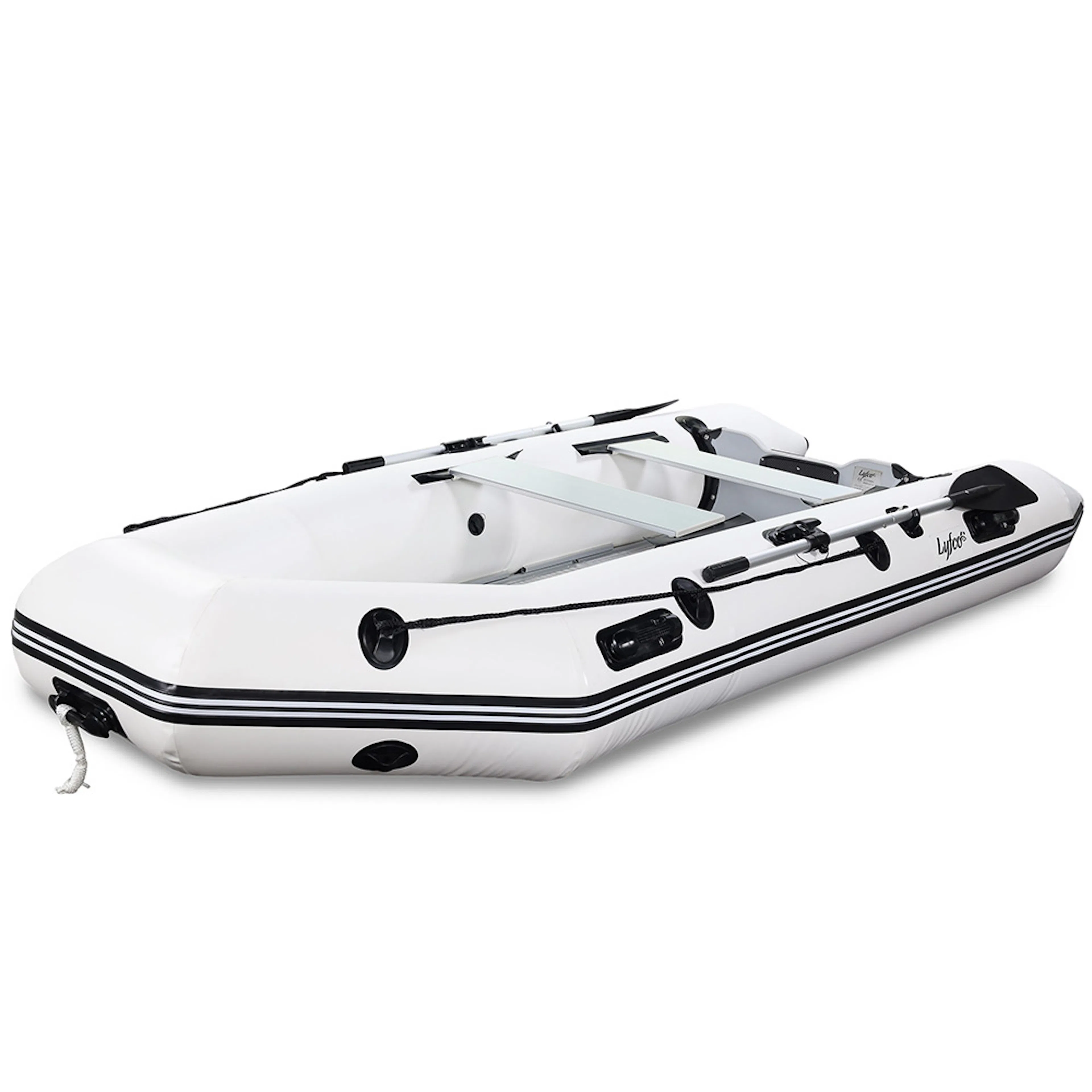 Gummibåt 360cm (0,9 mm PVC), vit Färg Vit