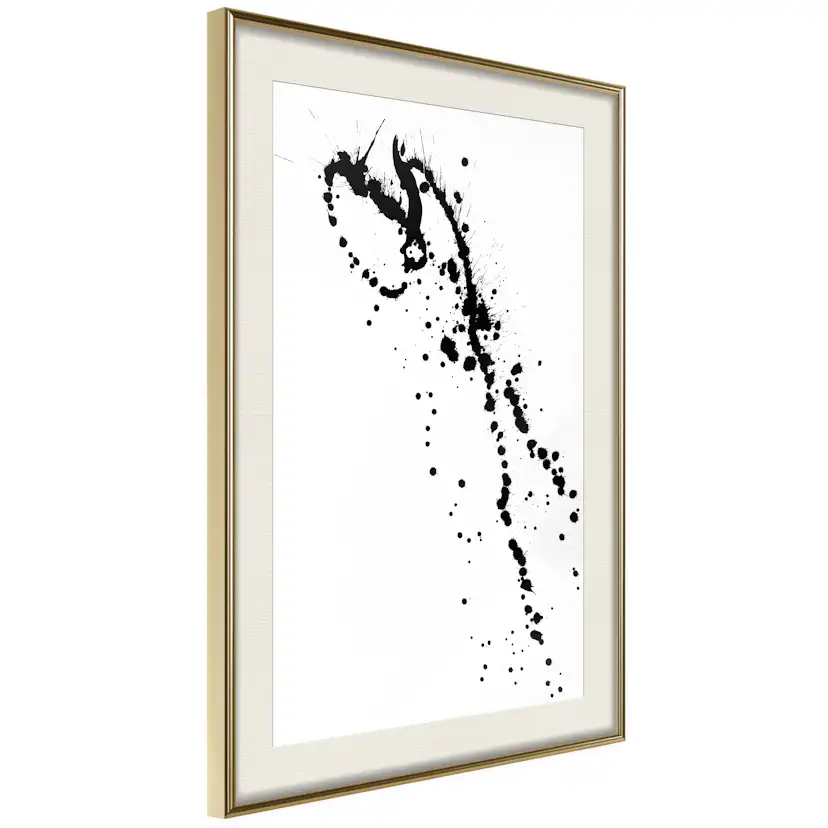 Poster Artgeist Affisch Black Splash