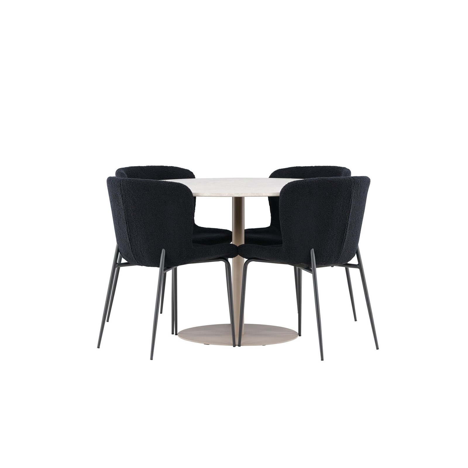 Matgrupp Venture Home Lycke Ø110 med 4 st Modesto Stolar