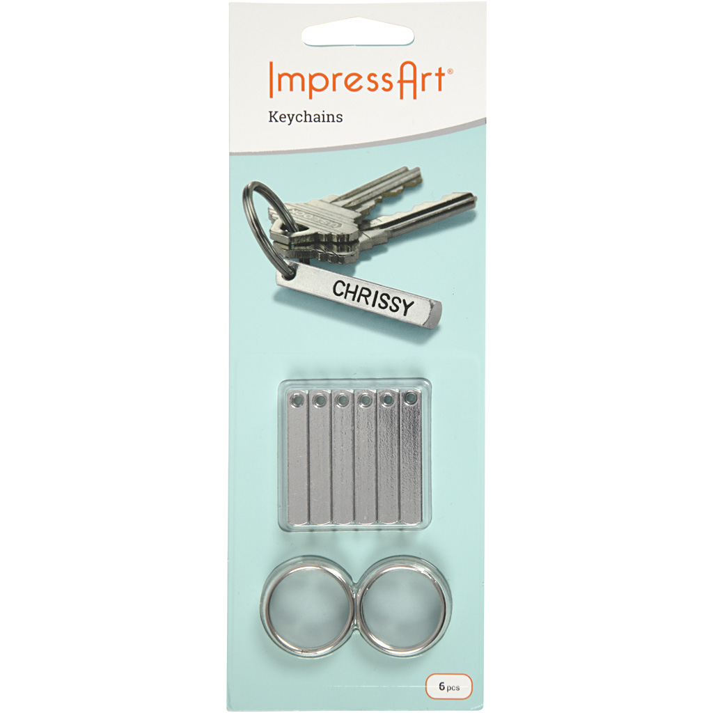 Nyckelringskit Creativ Company Stl 40x5 mm 6 St/1 Förp