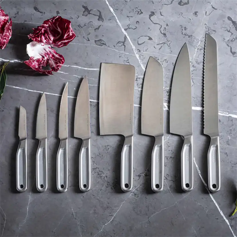 Fiskars Kockkniv All Steel – 13,5 cm Allroundkniv i Helgjutet Rostfritt Stål