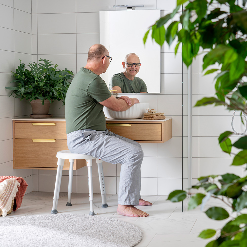 Duschpall Easy grå Grå