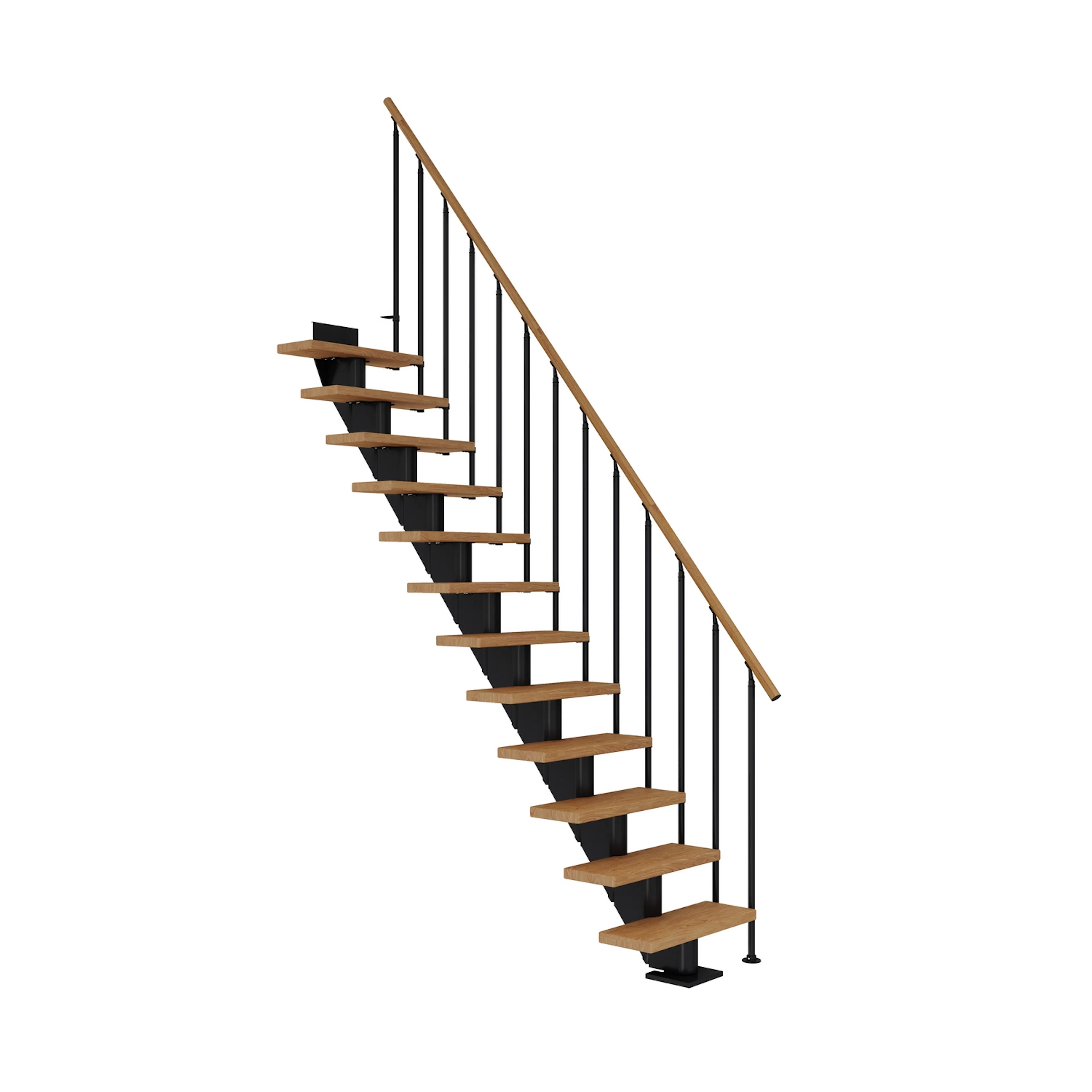 FRANKFURT ek oljad rak svart CLASSICII 12T 65W Svart, LxB: 1980x690 mm
