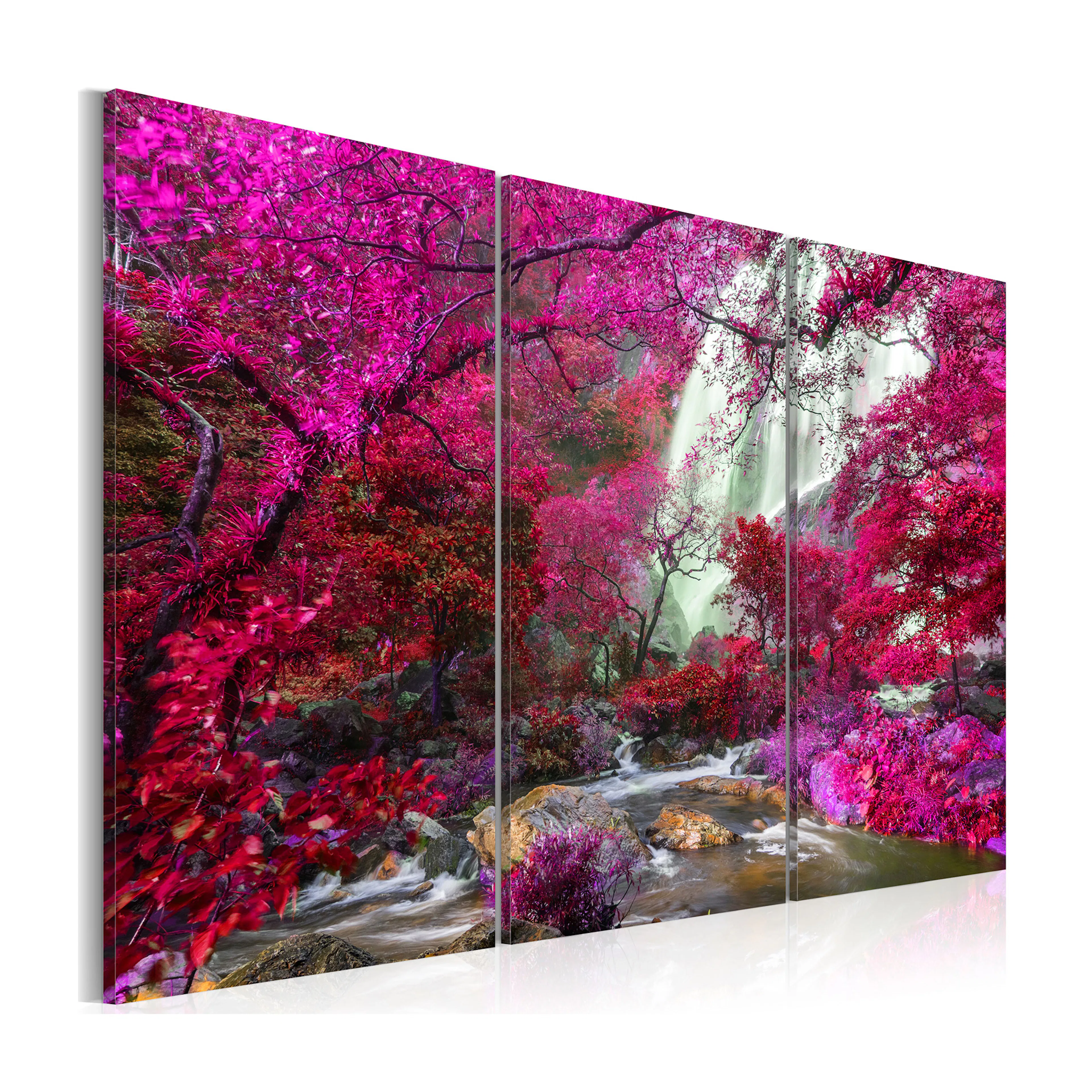 Tavla Arkiio Beautiful Waterfall Pink Forest