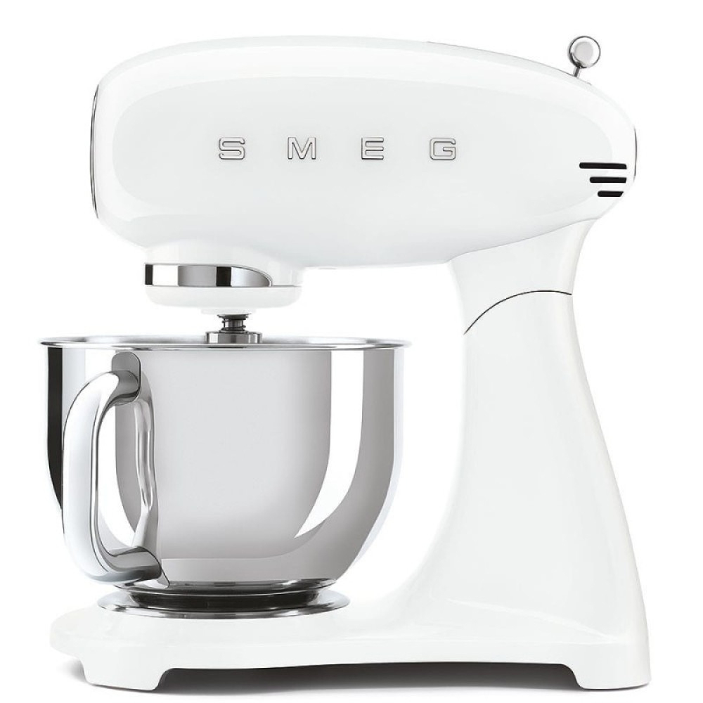 Köksassistent Smeg SMF03WHEU Retro Vit med Polerad Rostfri Skål