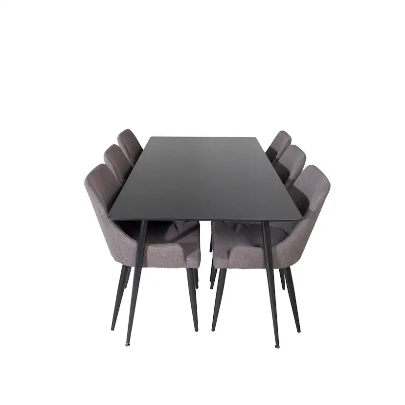 Matgrupp Venture Home Silvia med 6 Plake Stolar